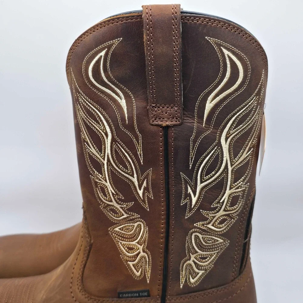 Ariat WorkHog XT Phoenix Carbon Toe Pull On Work Boots Men's 9.5 EE Brown NWT